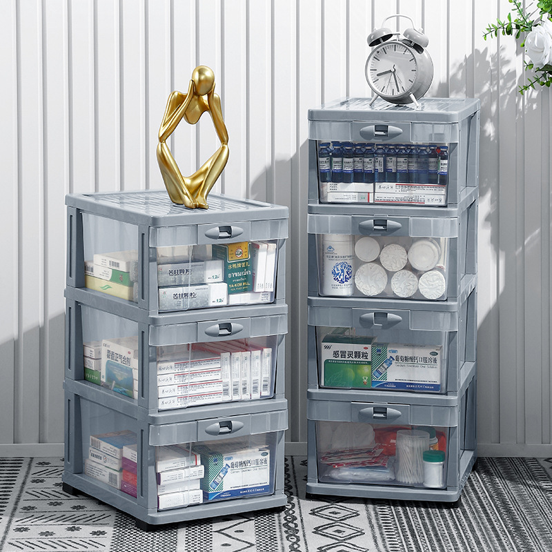 药柜家用药箱家庭装大容量多层医药箱药品药物收纳盒药盒医疗箱