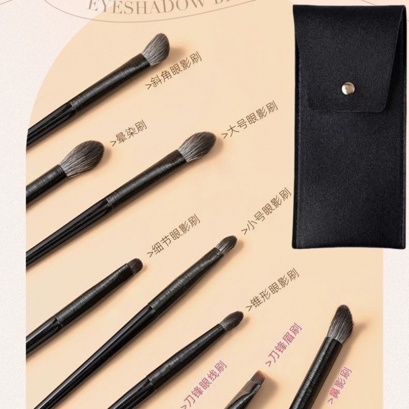 Juego de 15 cepillos para sombras de ojos, un juego completo de cepillos para ojos, cepillos para puntos, cepillos para rubor y labios, cepillos para hoz, sombras de ojos, cepillos para sombras de nariz, todos