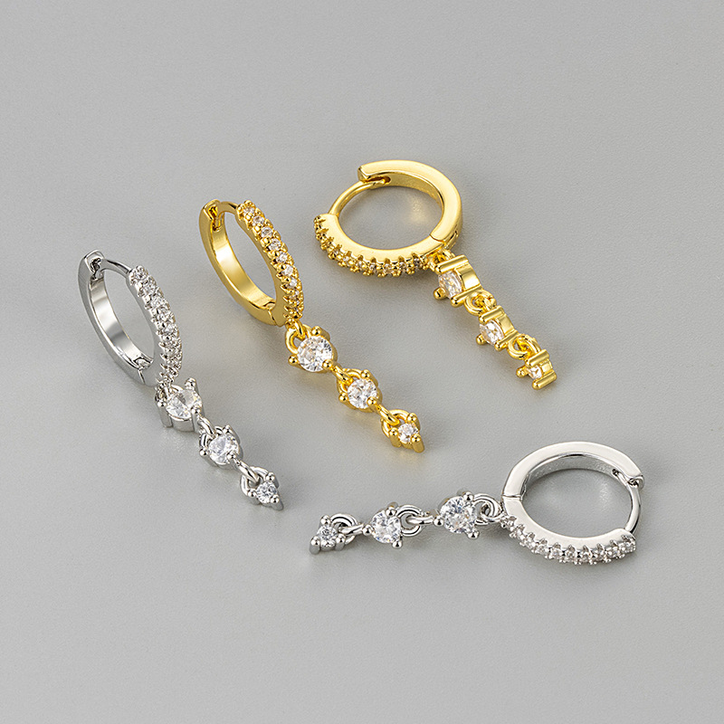 New European and American Cross-border Ear Buckle High-end Elegant Women's Light Luxury New Tassel Fashion Jewelry Earrings