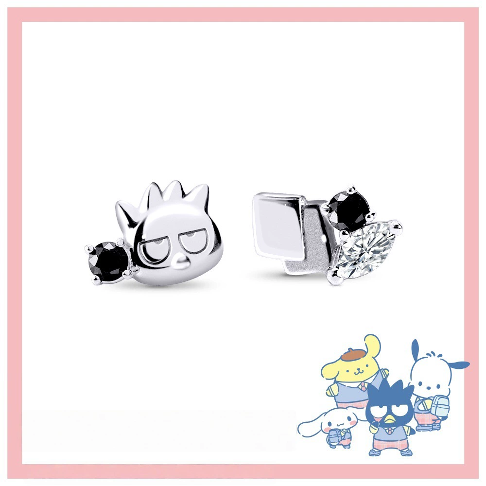 Стильные серьги в стиле Penguin из серии Sanrio Academy Mix — PomPomPurin, сладкий мультяшный светлый роскошный универсальный серег
