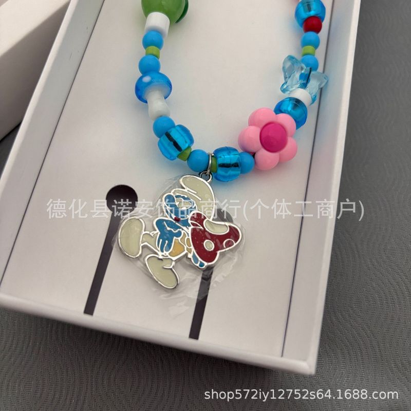 CASE联名Smurfs蓝精灵卡通串珠手机链潮流腕带手机壳挂绳挂件吊饰|undefined