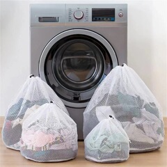 厚みのある巾着ランドリーバッグセット、洗濯機専用の厚手と薄手のメッシュケアバッグ、変形防止メッシュバッグ、クロスボーダー卸売