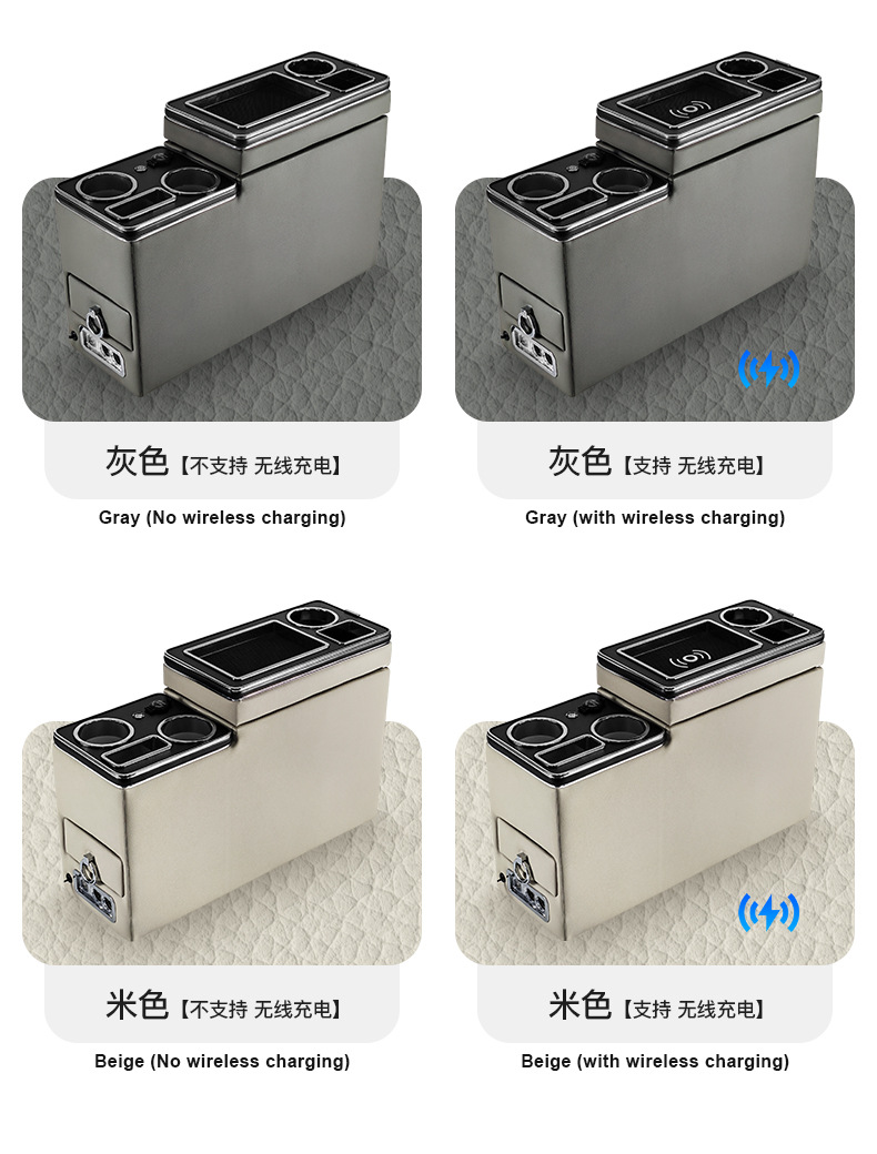 Suitable for modification of the central armrest box with handrest storage box for Toyota NOAH/VOXY60.70.80 series