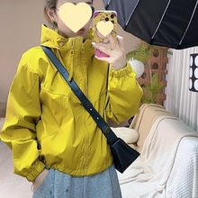 新品 安崽私服 双层冲锋衣女春秋季短款外套运动2025新款洋气夹克