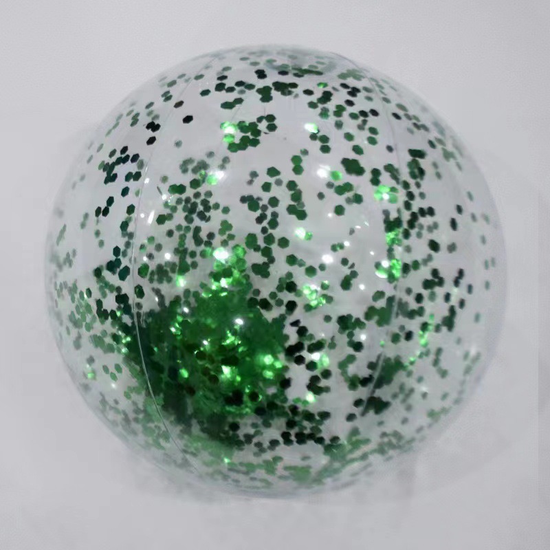 팽창하기 전에 40CM 녹색 스팽글 공