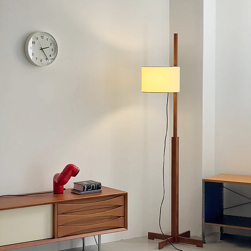 Santa & Cole Walnut Floor Lamp TMM Middle Solid Wood Living Room Sofa Designer Atmosphere Lamp
