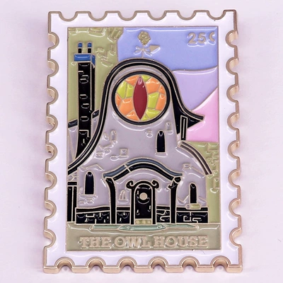 Owl Magic Society Stamp Enamel Pin Fantasy Animation Badge (Yaxa sancaqları) - a-31-3-1c05-02-a07
