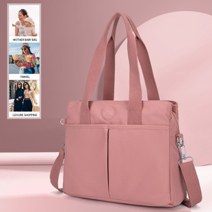 Mommy Bag Can Be Customized with Logo, Large Capacity, Multifunctional Shoulder Bag, Mother and Baby Bag, Custom Printed, Waterproof Function