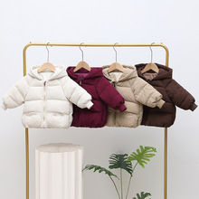 跨境现货新款婴儿棉衣冬季加厚保暖男女宝宝棉服连帽秋冬儿童外套