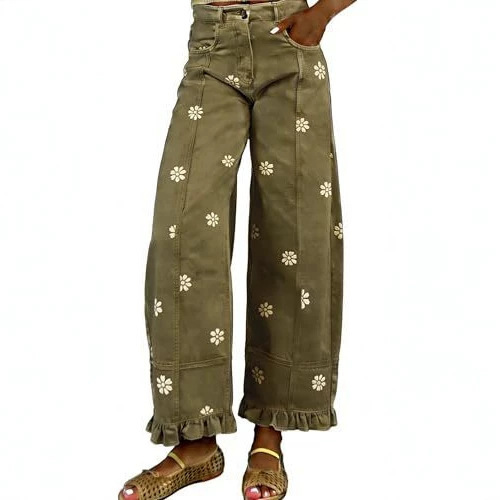 2026 New Foreign Trade Amazon Floral Print Wide-Leg Pants, Patchwork Loose Y2K Vintage Distressed Jeans 2026 New Foreign Trade Amazon Floral Print Wide-Leg Pants, Patchwork Loose Y2K Vintage Distressed Jeans