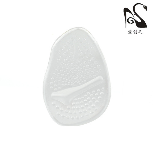 Wholesale non-slip forefoot pad transparent invisible silicone high heel pad thickened anti-wear herringbone half size pad