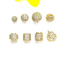 14k����ɫ΢����ʯ��� �L������朴��� diy�朶�������