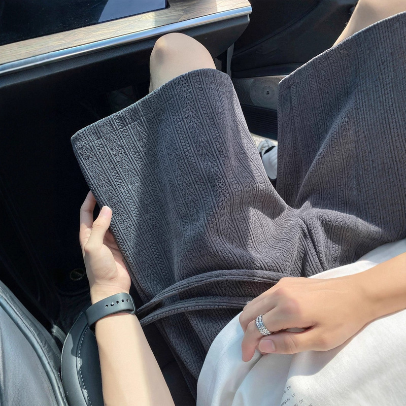 Wheat Pattern Jacquard Design Shorts Men's Summer New Outer Wear Trendy Brand Loose Large Size Casual Boys' Five-Point Pants