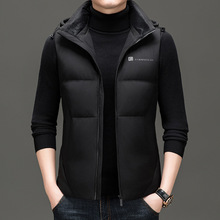 品牌背心马甲2025秋冬季新款男装羽绒服男装休闲外套连帽羽绒马甲