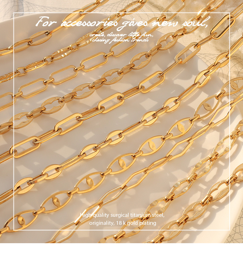 Simple Geometric Metal Element Necklace Titanium Steel 18k Gold Bracelet Jewelry Wholesale display picture 1