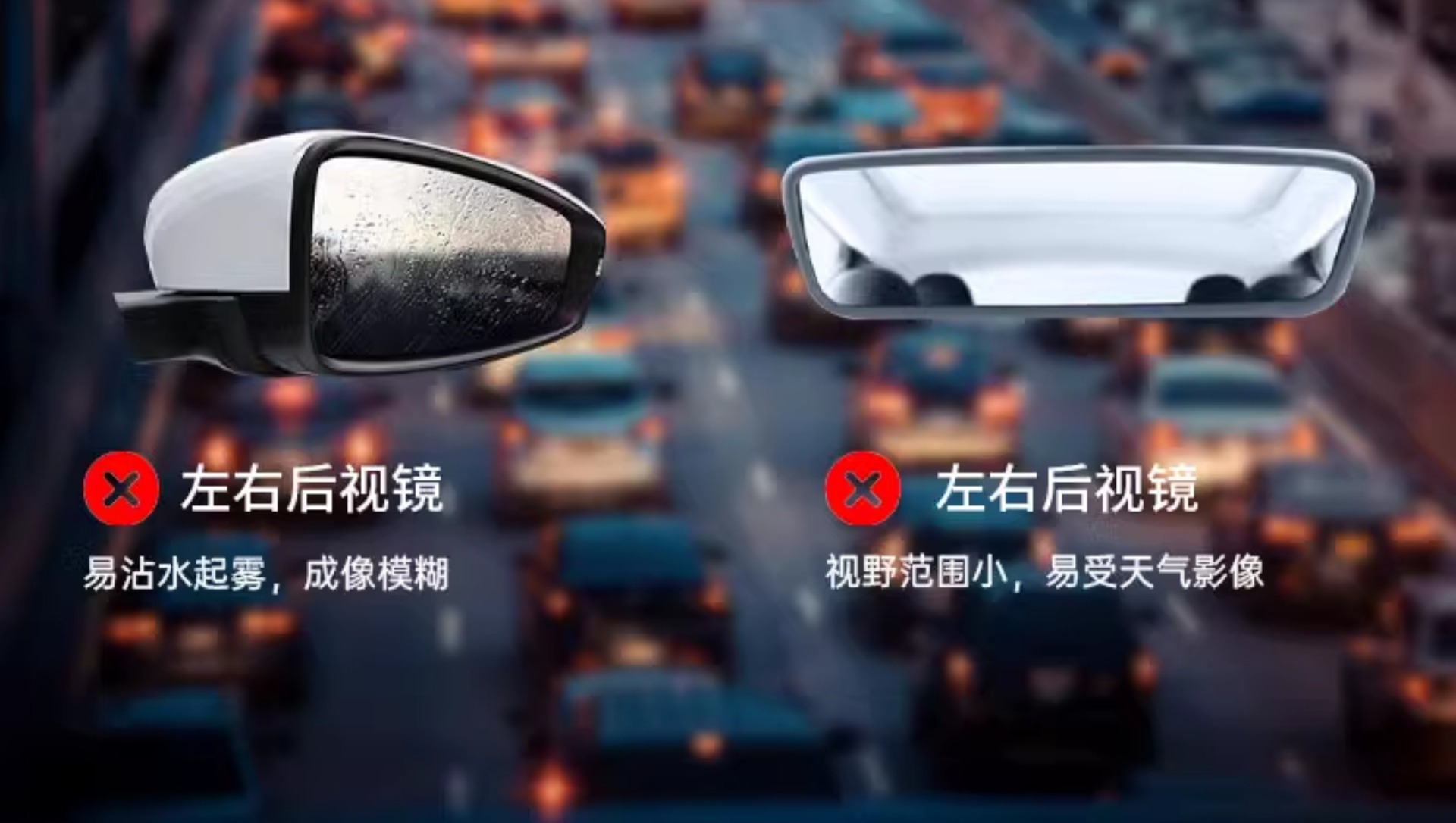 Suitable for 4K Hd Streaming Rearview Mirror Driving Recorder 2025 New Front and Rear Dual Cameras Suitable for Carpla