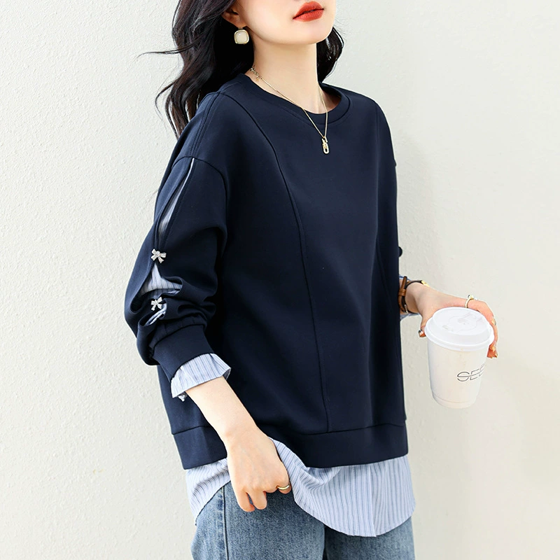 Комплект, осенняя толстовка, oversize