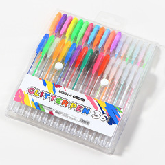 跨境48色熒光筆彩色手帳筆記筆diy相冊美術繪畫筆12色閃光筆批發