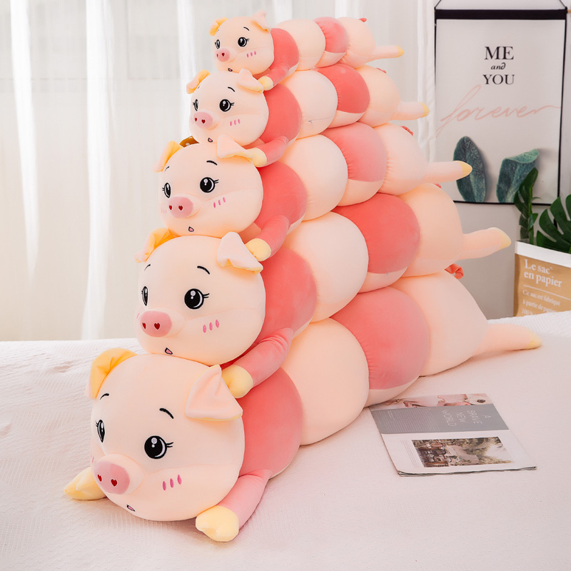 new pattern Pig doll girl student The bed Large Plush Toys Strip Sleep Pillows One piece On behalf of Manufactor