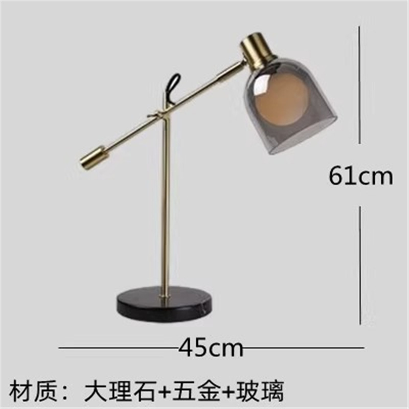 クリエイティブデザイン北欧シンプルで豪華な電気スタンド寝室ベッドヘッドランプ感リビング装飾ガラス|undefined