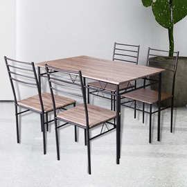 美式工业风火锅烧烤快餐桌椅组合 餐饮店桌子长方形饭店岛台饭桌