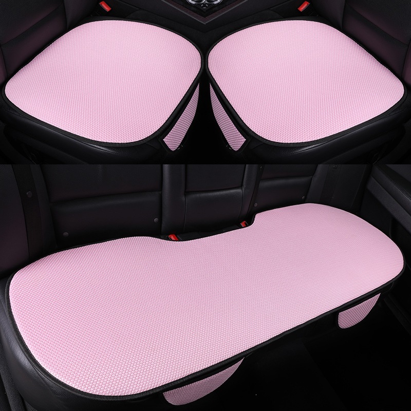 Manufacturer Wholesale Car Seat Cushions, Ice Silk Summer Seat Cushions, Universal for All Seasons, Single Cushion, Three-Piece Set, Non-Slip, Breathable, Cooling Cushion