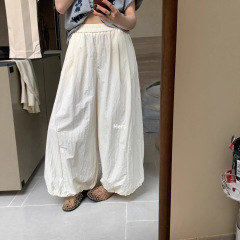hers一勺甜女装批发秋简约博主日常休闲轻运动感速干气球休闲裤女