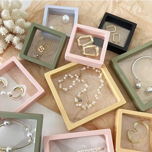 Jewelry Pe Suspension Box Transparent Bracelet Box Display Stand Dust-Proof Storage Box Temple Beads Box Film Packaging Box
