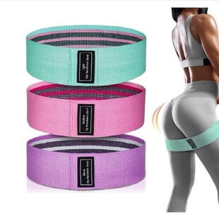 Cross-border resistance band squat abuse hip ring fitness band elastic hip ring yoga tension ring elastic stretch band