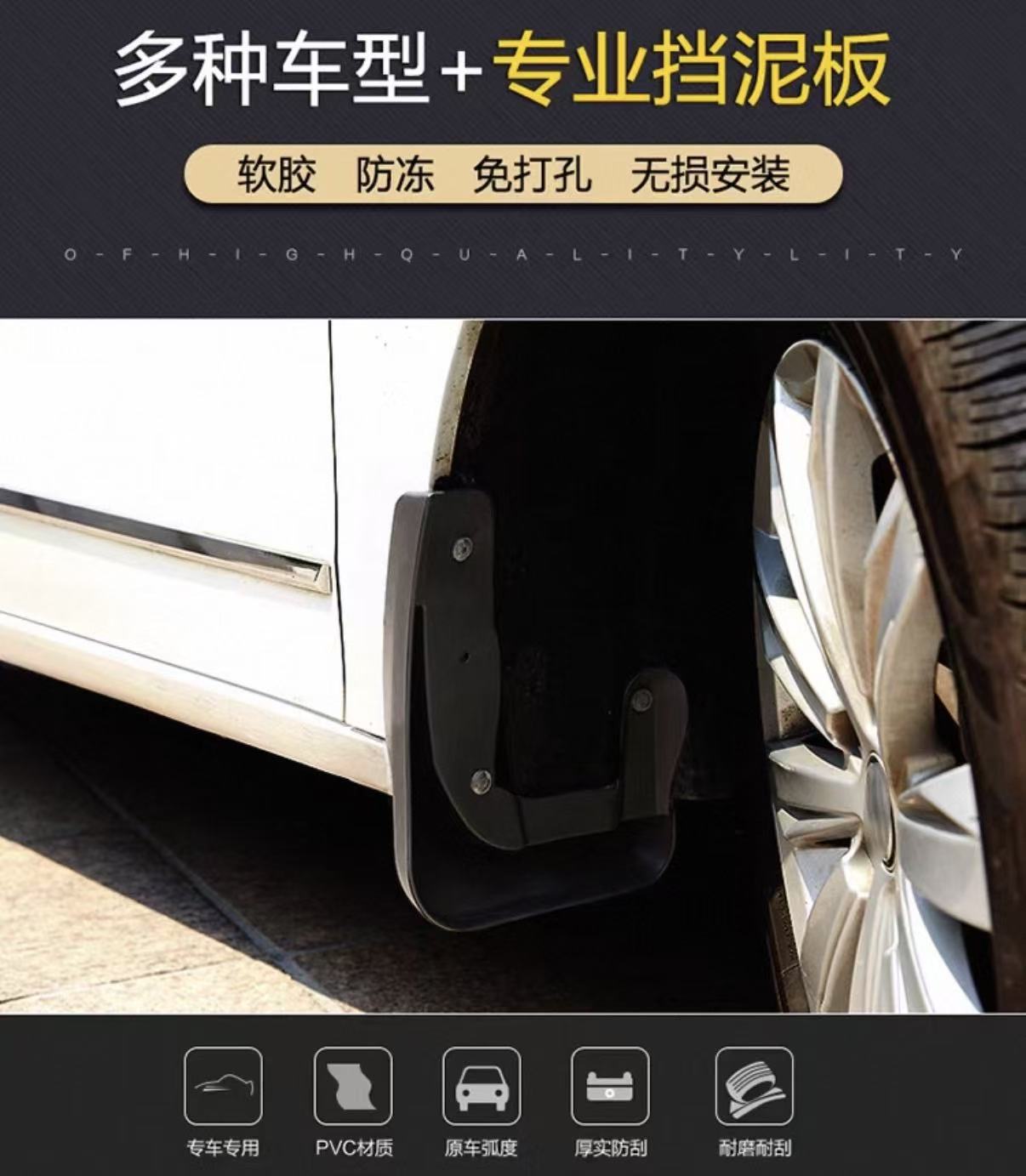 Suitable for BYD Song PRO SONG2025 – foreign trade and cross-border automotive mud flaps