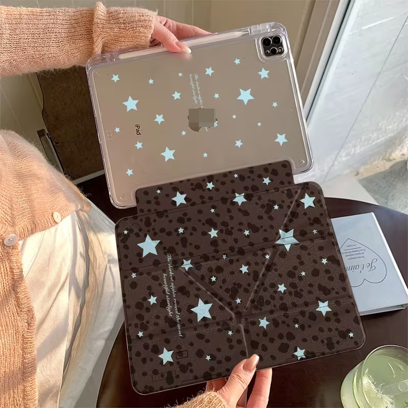 Brown Spotted Star Y+ 70% off Suitable for iPad 12Th Generation Tablet Protective Case Air8 New Model 2026 Anti-Fall Pen Slot