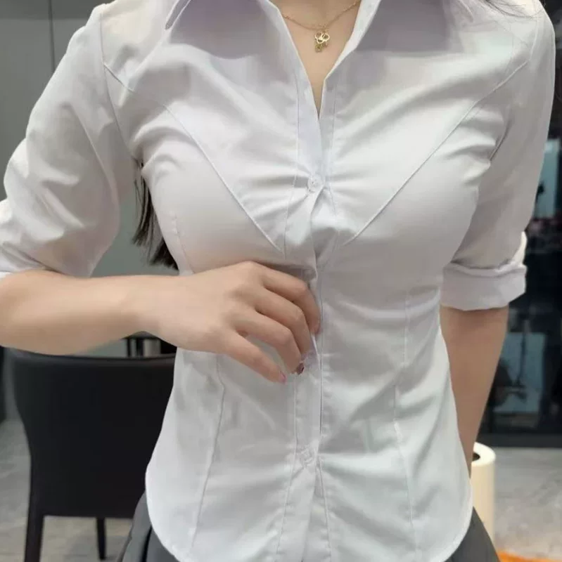 Рубашка, V-образный вырез