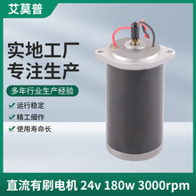 源头厂家3000rpm直流有刷电机 24V 180W永磁同步马达