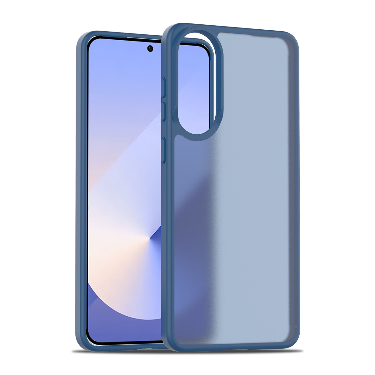 Adecuado para Samsung S25 Edge Sensación de piel esmerilada Silver Shield funda para teléfono móvil 2.0 gruesa y agradable para la piel funda protectora para teléfono móvil fábrica