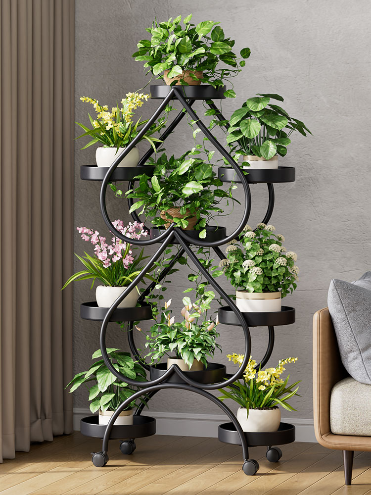 업그레이드된 블랙 - 대담하고 두꺼워진 9개의 냄비 [무료 범용 휠]