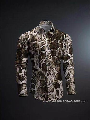 Casual Long-sleeve Striped Shirt for Men