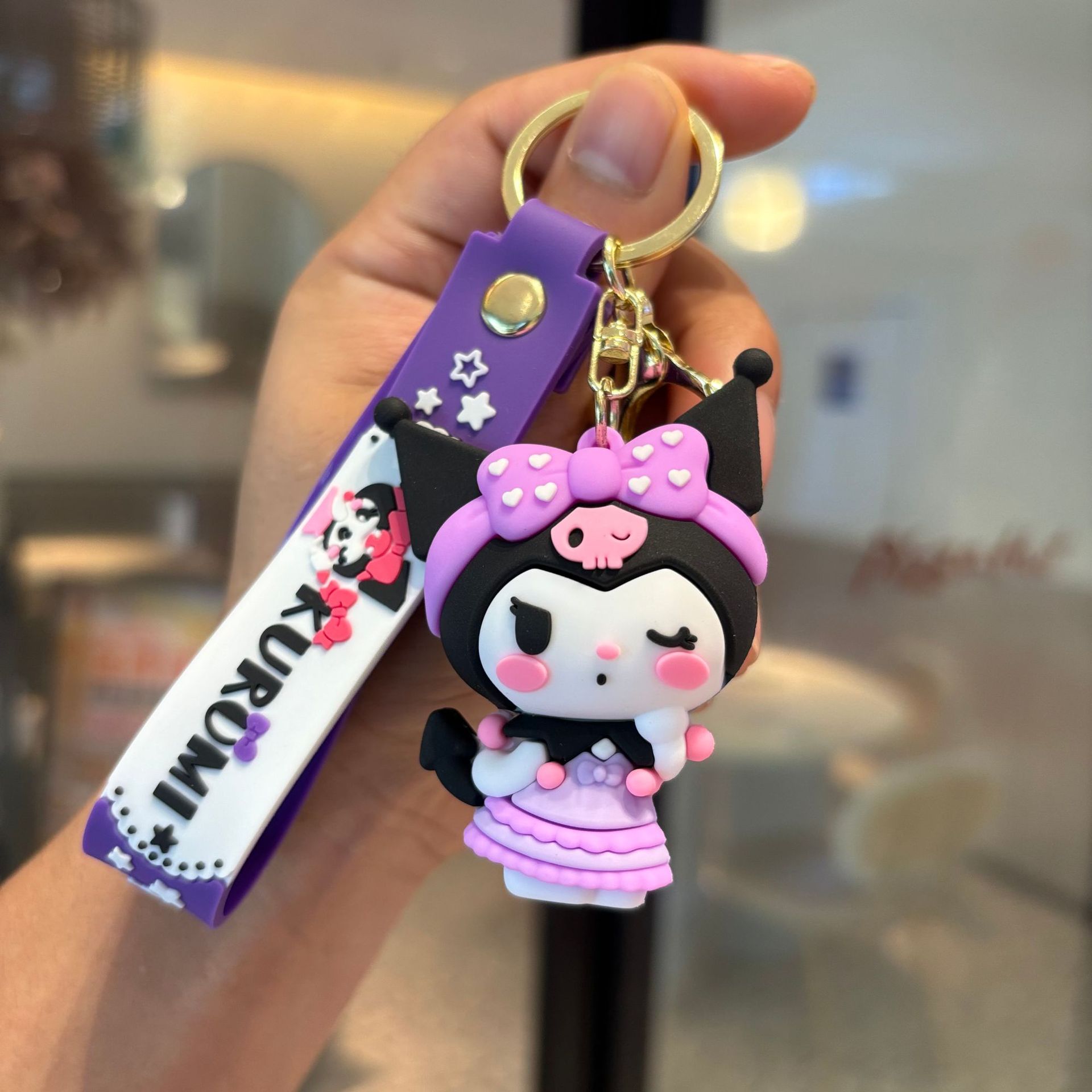 Creativo Sanrio Colomi Keychain PVC Muñeca Colgante Bolso de automóvil Keychain Baby Gripper Regalo pequeño