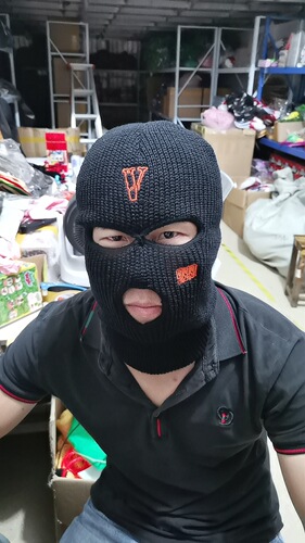 Cross-border 999 Superstar Embroidered Three-Hole Woolen Warm Outdoor Cycling Beanie Western Hip-Hop Embroidered Beanie Wholesale