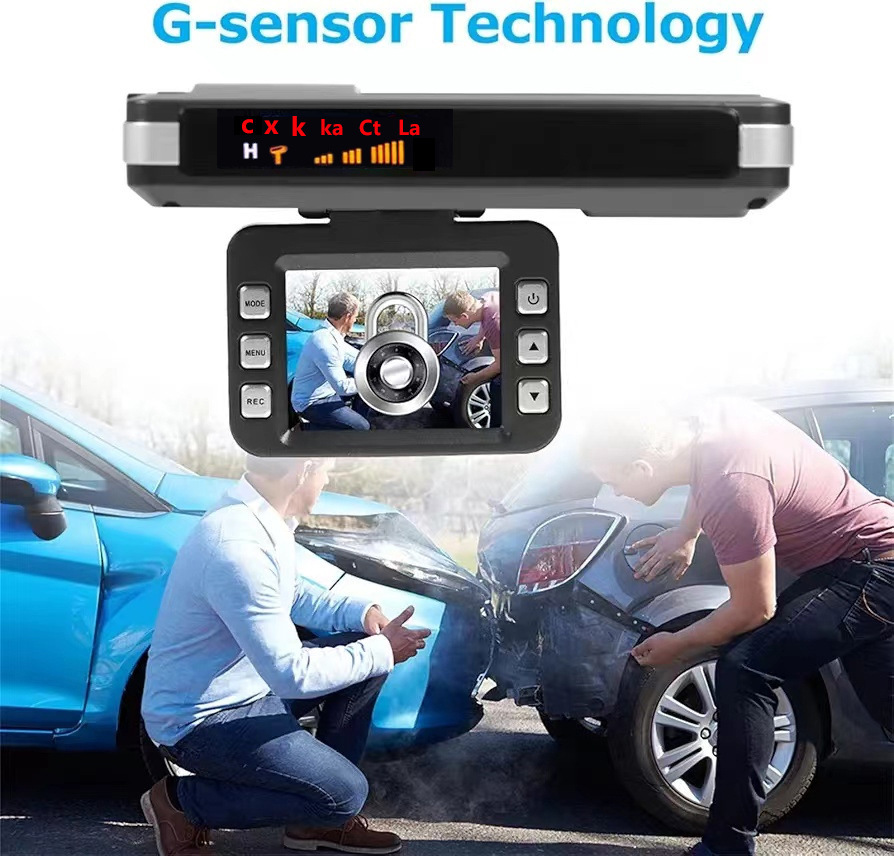 Cross-border Russian electronic dog mobile speed measuring dashcam 2-in-1 radar integrated device direct from manufacturer