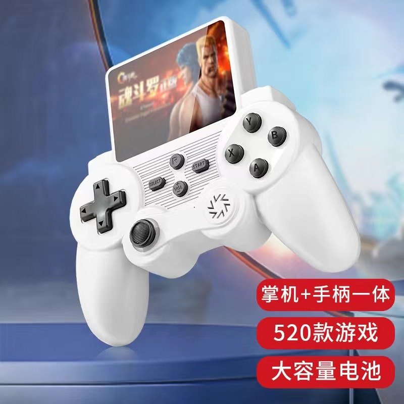 Nueva consola de juegos portátil con mango retro para niños clásico nostálgico ruso doble pantalla grande recargable