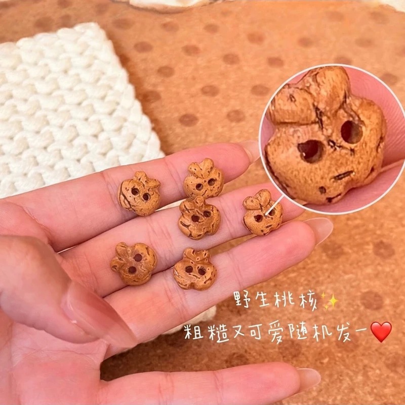 桃木桃核红绳手链成人婴儿童本命年新生苹果防惊桃篮吓手串男女款|undefined