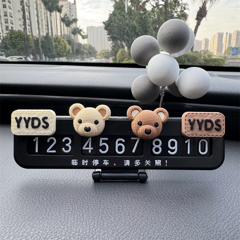 Placas de estacionamiento temporales parejas de hombres y mujeres charlando en línea de automóviles famosos tarjetas telefónicas de dibujos animados adorables adornos de automóviles