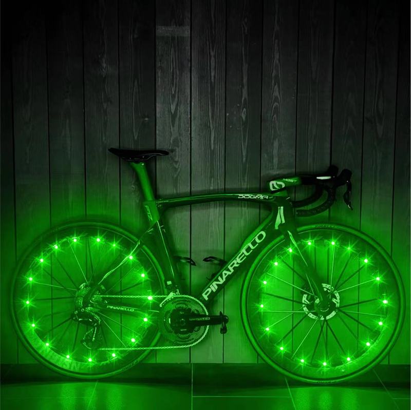 メーカー越境電子商取引自転車ホイールライトホットウィールスポークライトナイトライディングライトタイヤライトナイトランニングライトLEDライトストリング|undefined