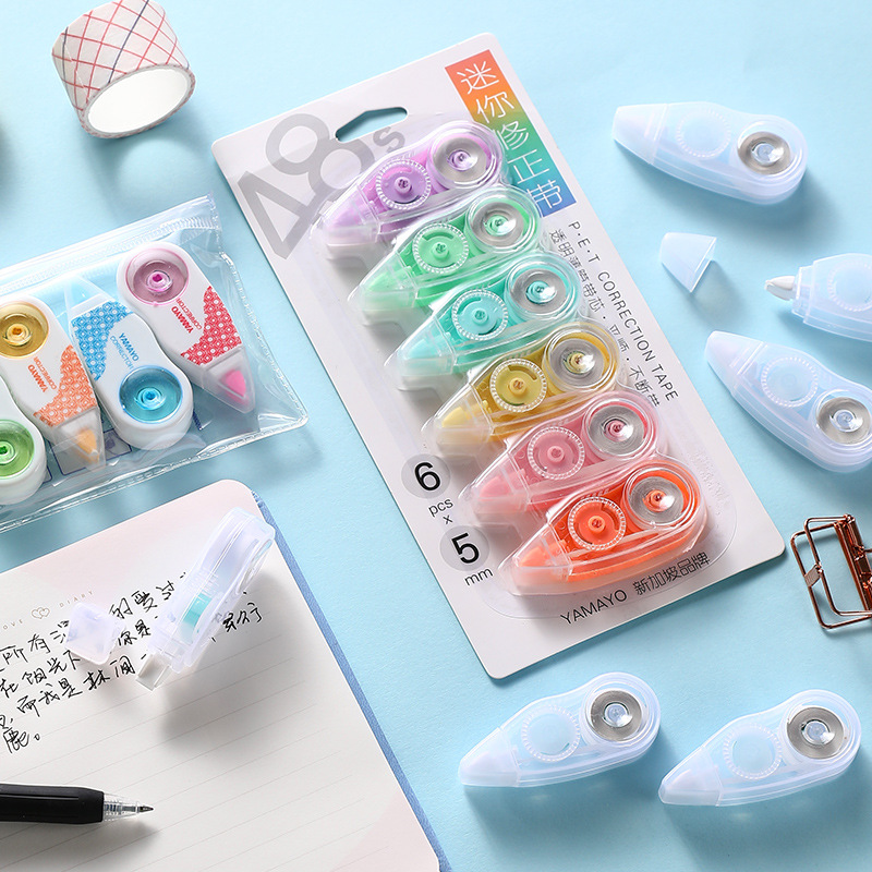 Los estudiantes aprenden a modificar las preguntas equivocadas cinta de corrección al por mayor de gran capacidad cinta de corrección suave no es fácil de romper la cinta de corrección de luz