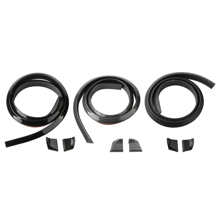 Universal Car Texture Modified No Drilling Soft 3D Carbon Fiber Spoiler Fixed Wing_voghion.com