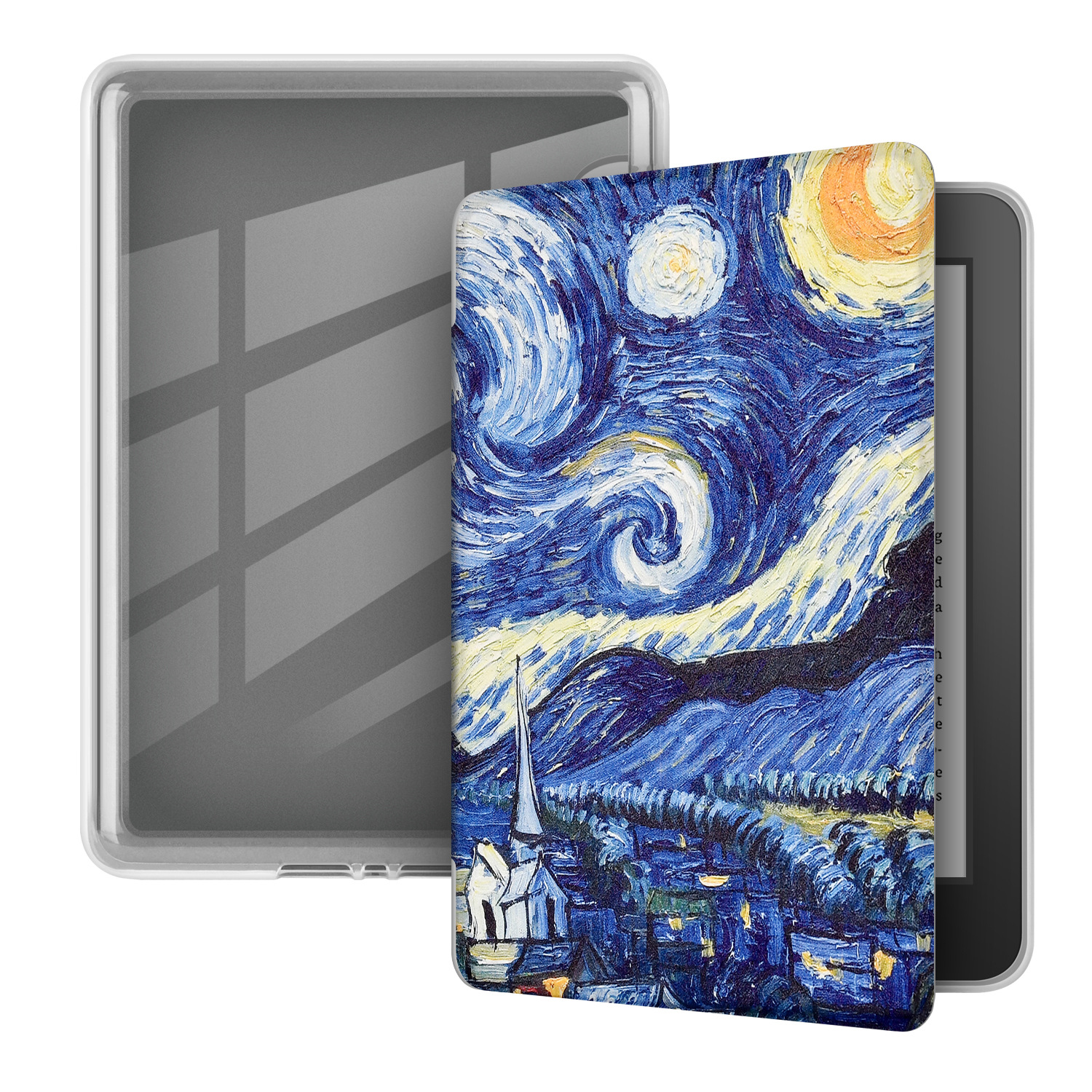Aplicable kindle paperwhite6543 acrílico pintado funda protectora 658/558 funda protectora transparente