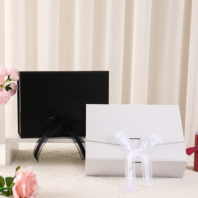 Caja de Regalo con Lazo, Plegable, con Cinta Decorativa, Tipo Sobre, Venta al Por Mayor