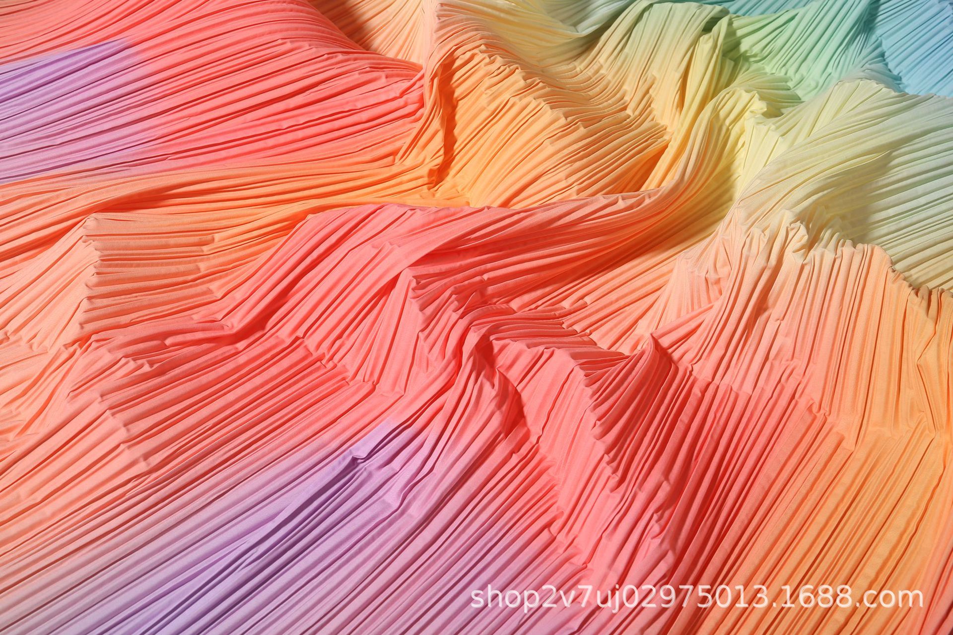 三宅一生シワ生地布地diy三宅一生背景装饰画圧シワ生地レモン布坊