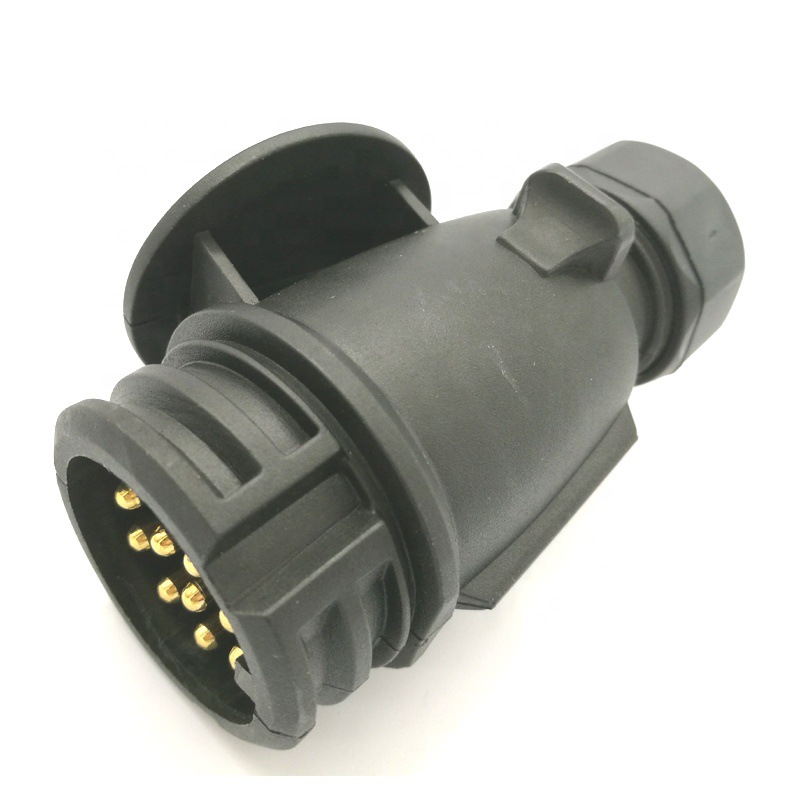 拖车插头13针13杆拖车连接器12v牵引插座适配器13针拖车电连接器