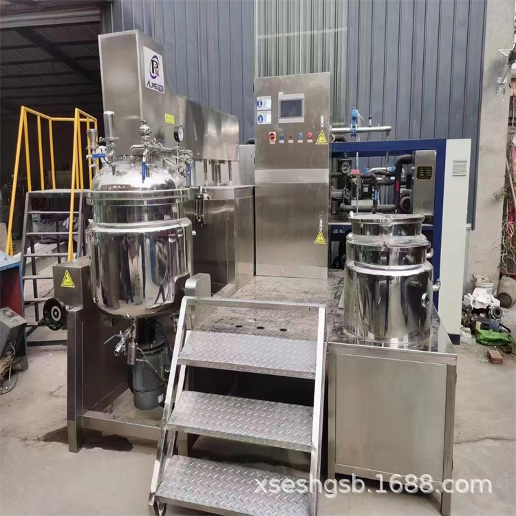 化妆品设备 二手200L300L真空均质乳化机 500L乳化锅 真空均质机